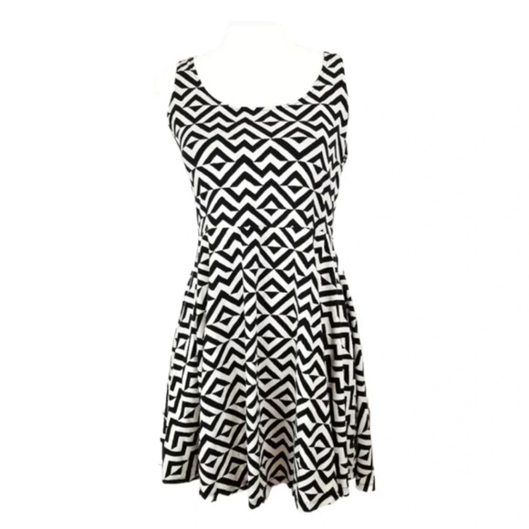 VICTORIA'S Secret PINK Chevron Skater Dress - Picture 1 of 9